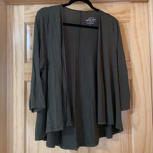 Torrid super soft cardigan olive green
